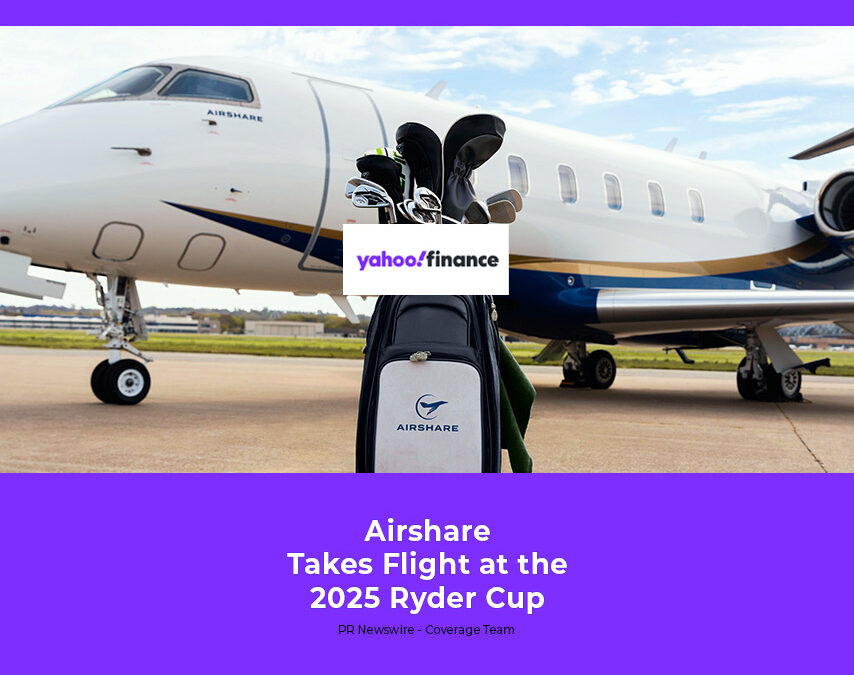 yahoo!finance – Airshare Takes Flight at the Ryder Cup